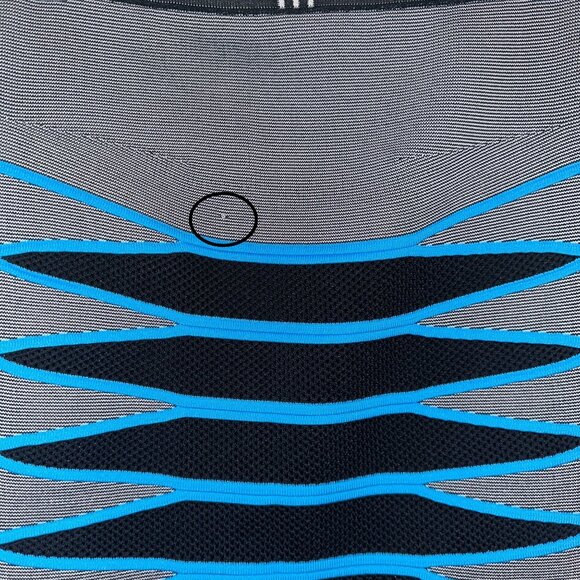 Alexander Wang Curved Hem Mesh Pencil Skirt Gray Blue Black Geometric Size Small - Picture 12 of 12